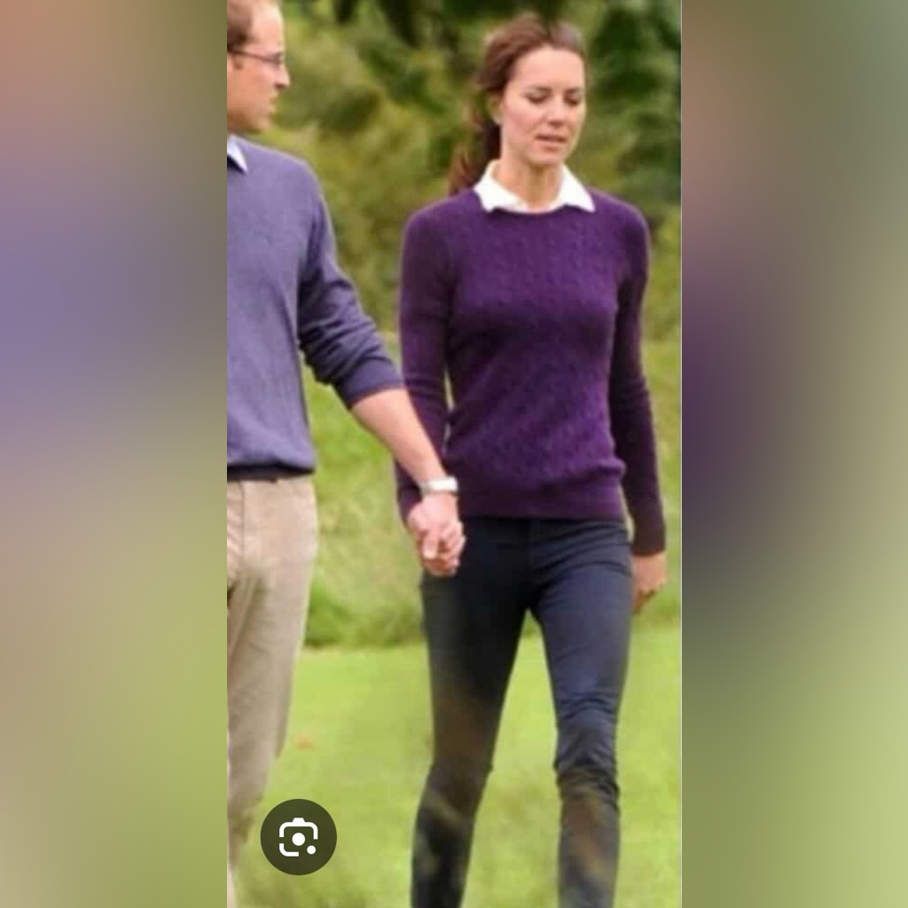 Ralph Lauren Cashmere Cable Knit Sweater Aso Princess Of Wales Kate Middleton